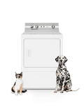 SPEED QUEEN DC5004WG DC5 Sanitizing Gas Dryer with Pet Plus Extended Tumble Steam White - DC5004WG