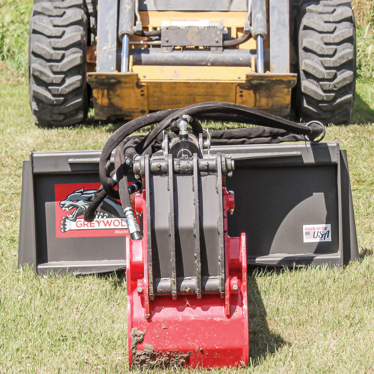 Grey Wolf Skid Steer Backhoe Attachment  - (1065)