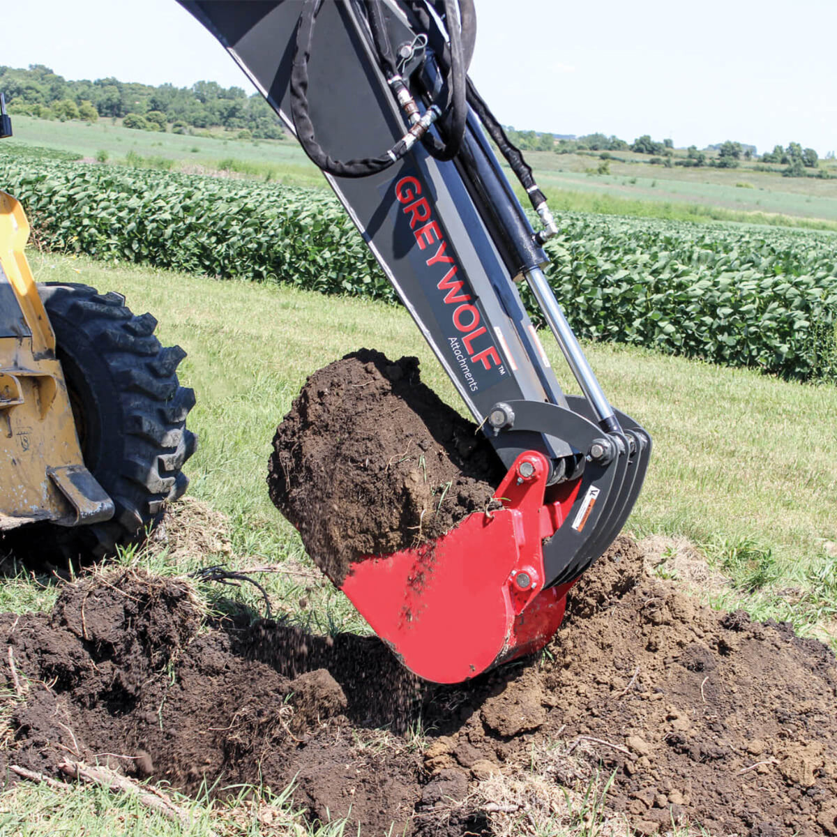 Grey Wolf Skid Steer Backhoe Attachment  - (1065)