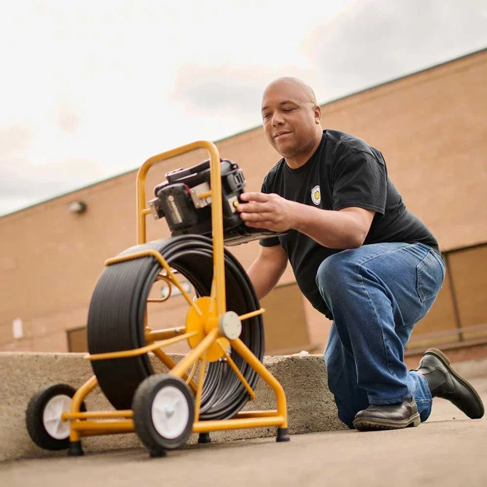 Hathorn H2 Sewer Camera 200FT 1/2" Push Rod 1.43" Self Leveling Camera - H2-2143-SL
