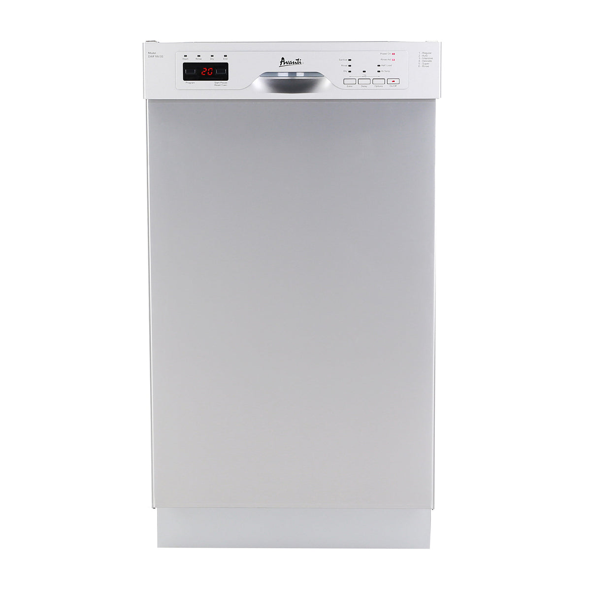 Avanti 18" Built In Dishwasher - DWF18V0W