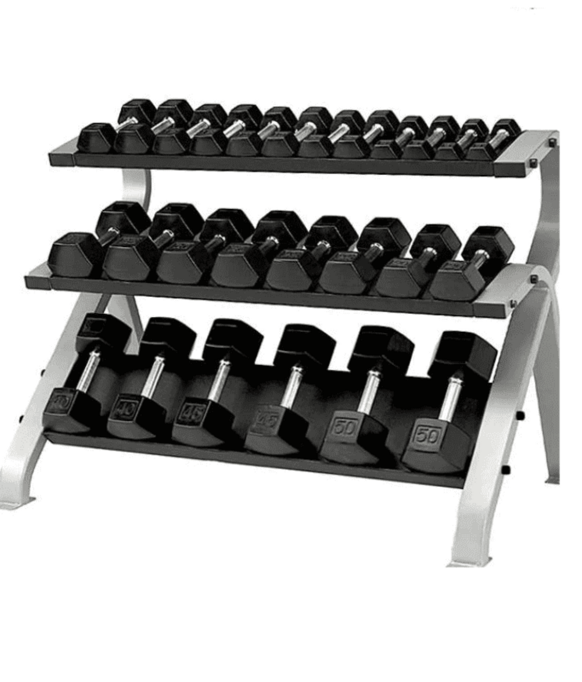 TAG Fitness HDR Hex 5-50 Dumbbell Rack - 1770028130022_429
