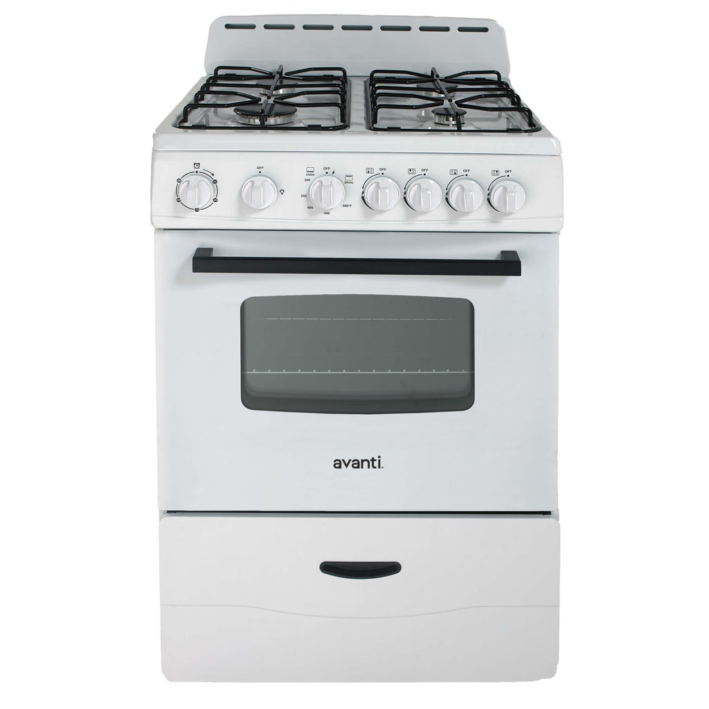 Avanti 24" Compact Gas Range Oven - GR2414CW