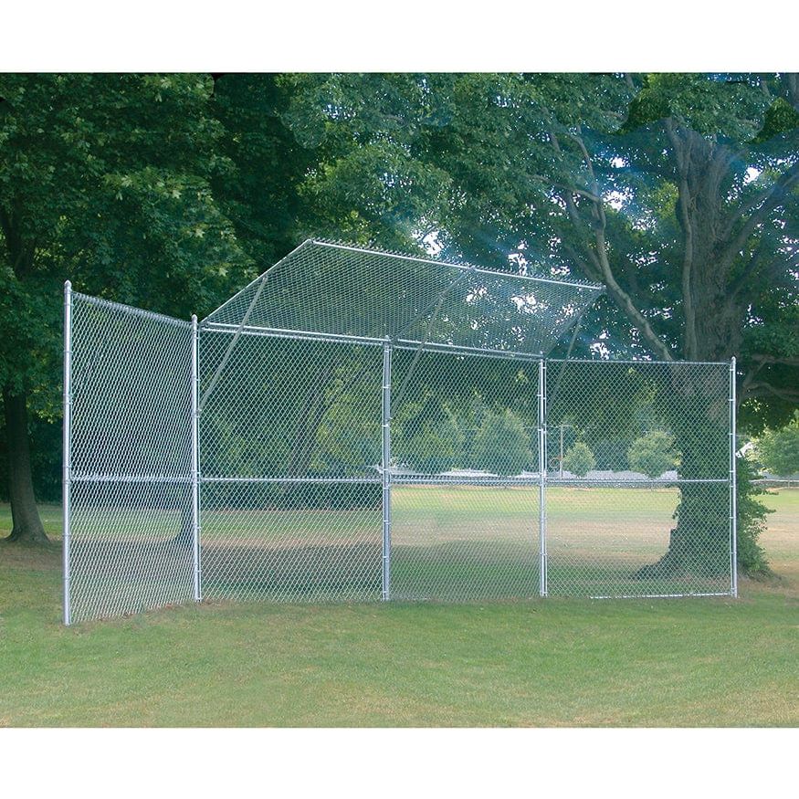 Jaypro Backstop Fence (4 Panel, 2 Center Overhang) - Permanent - BSP-40-66