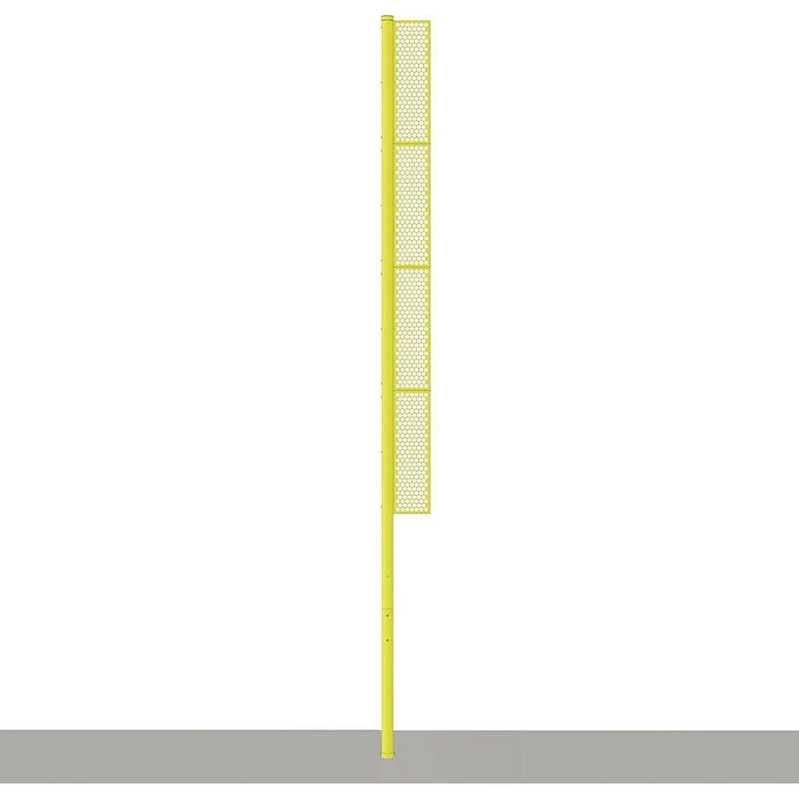 Jaypro Baseball Foul Poles - Professional (30') - (Surface Mount) (Yellow) - BBFP-30SM
