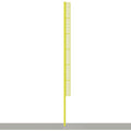 Jaypro Baseball Foul Poles - Professional (40') - (Surface Mount) (Yellow) - BBFP-40SM