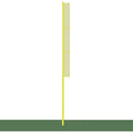 Jaypro Baseball/Softball Foul Poles - Collegiate (30') - (Yellow) - BBCFP-30
