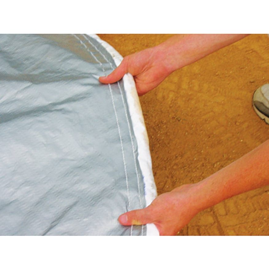Jaypro Baseball Tarp with Weighted Hem (18' Round - 6 oz. Polyethylene) - WWMC