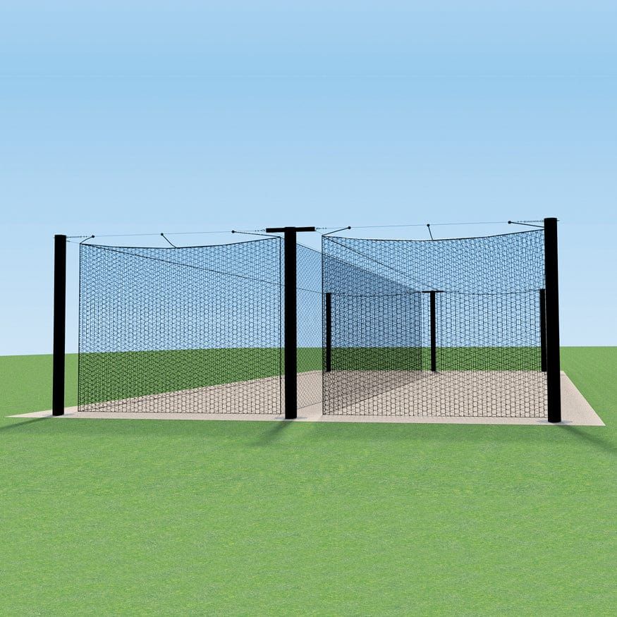 Jaypro Batting Cage Tunnel - Mega Outdoor - (70') - Tandem - MPCTF-70D