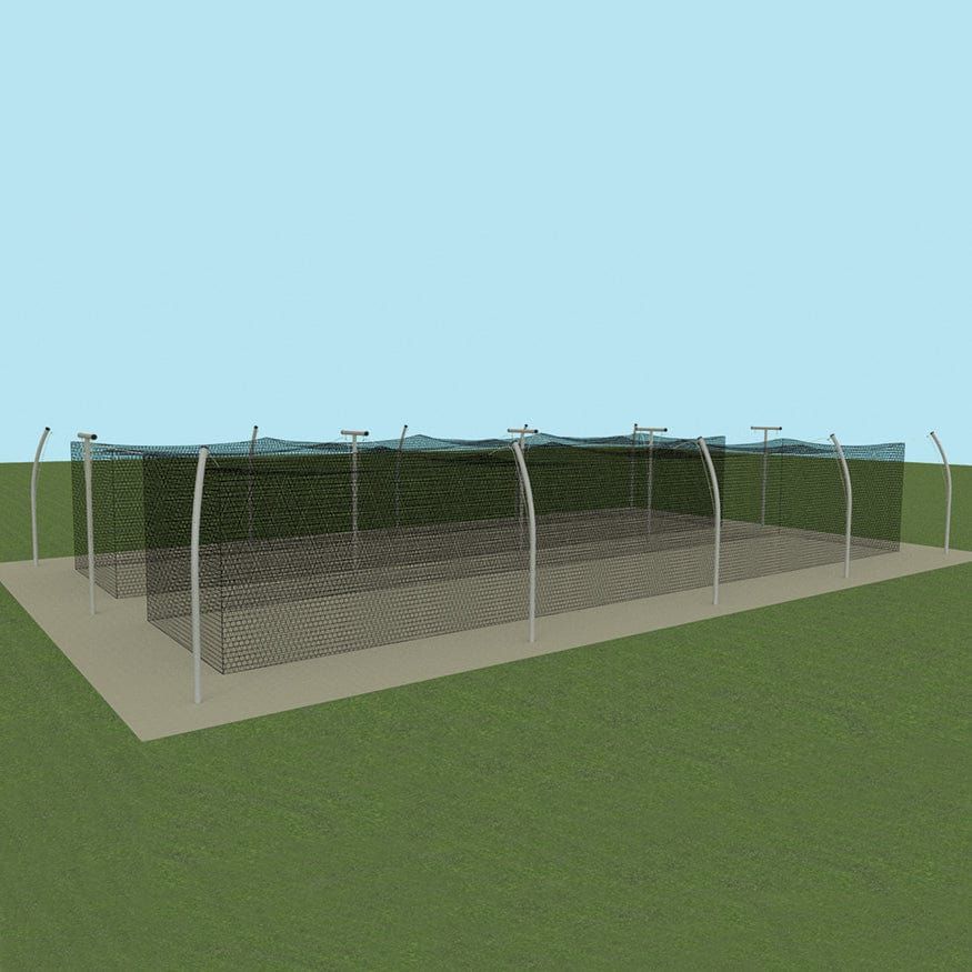 Jaypro Batting Tunnel Frame - Professional Outdoor (55') - Tandem - PROTF-55T