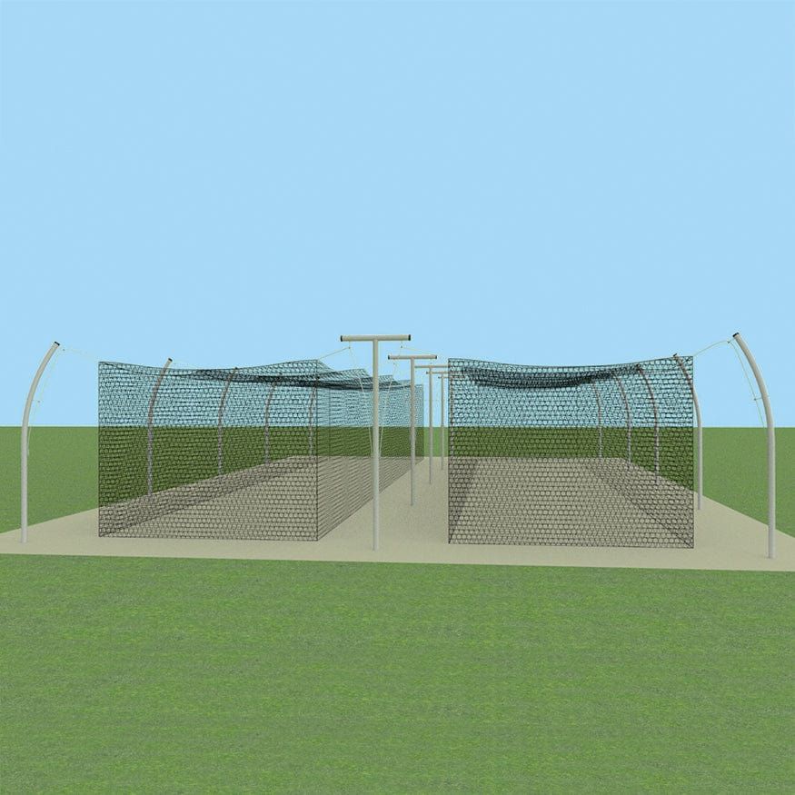Jaypro Batting Tunnel Frame - Professional Outdoor (55') - Tandem - PROTF-55T
