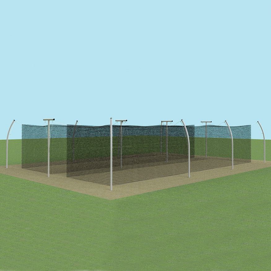 Jaypro Batting Tunnel Frame - Professional Outdoor (55') - Tandem - PROTF-55T