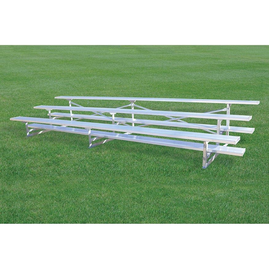 Jaypro Bleacher - 15' (3 Row - Single Foot Plank) - All Aluminum - BLCH-3AL