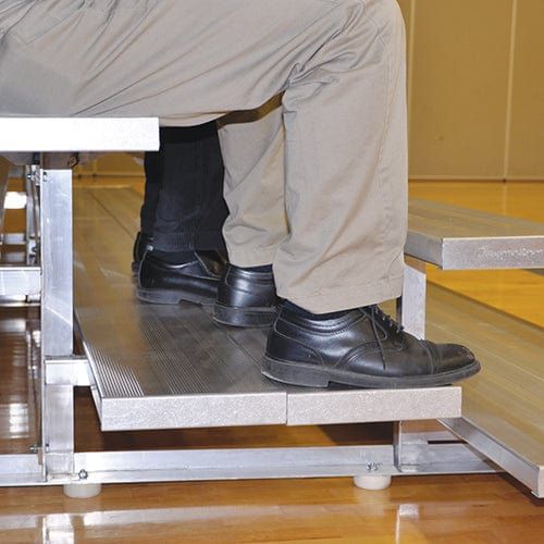 Jaypro Bleacher - 27' (4 Row - Double Foot Plank) - All Aluminum - BLDP-427AL