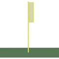 Jaypro Foul Poles - Collegiate Surface Mount (15') (Yellow) - BBSBFP-15SM