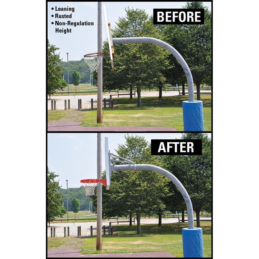 Jaypro Hoop Rejuvenator Kit (Direct Mount Design with 72" Steel Backboard) - HRKIT-RC-DIR