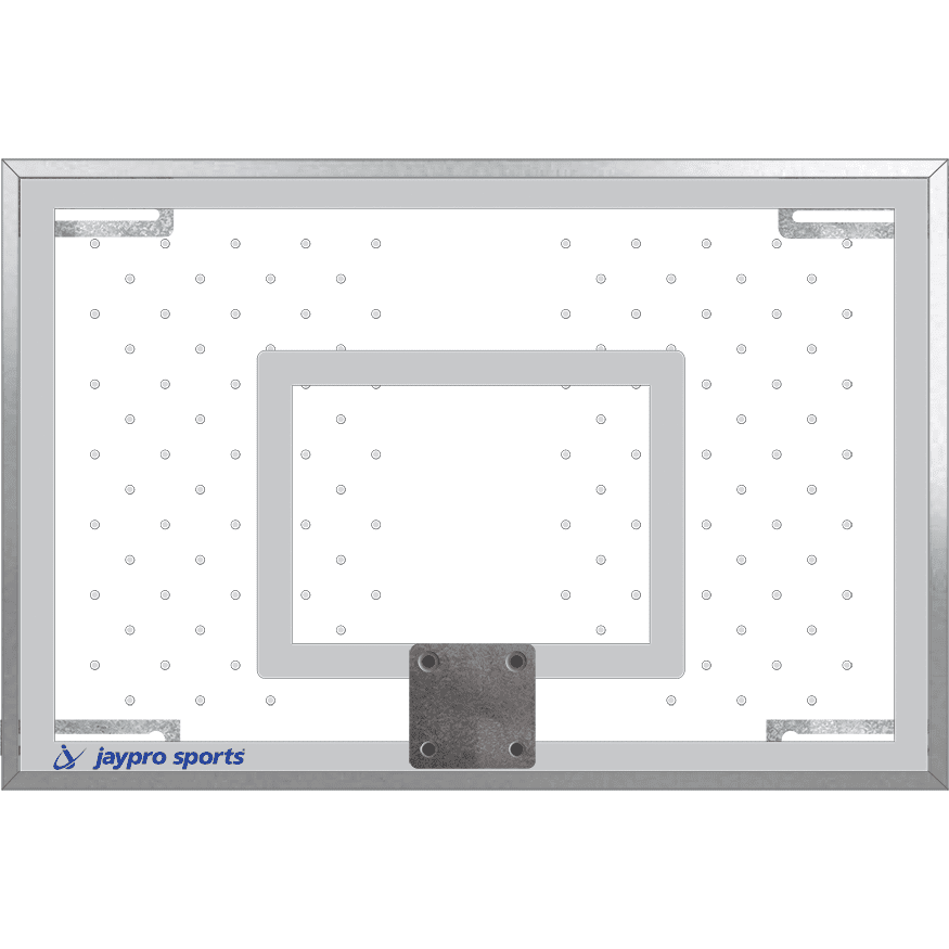 Jaypro Perforated Poly-Carbonate Rectangle Backboard (Indoor) - 3654CB