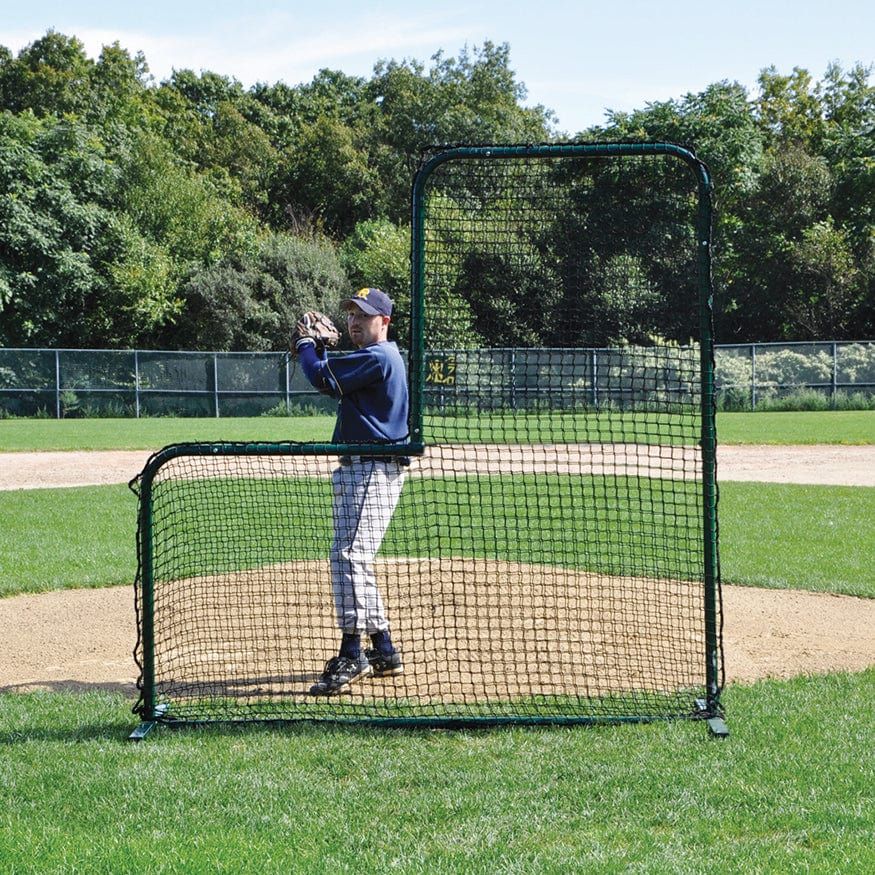 Jaypro Pitcher's Screen - (7'W x 7'H) - Collegiate - PS-84