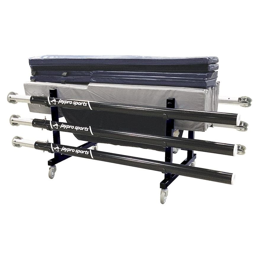 Jaypro Volleyball Equipment Carrier (48 in.L x 36 in.W - 6 Poles) - Deluxe - EC-1000