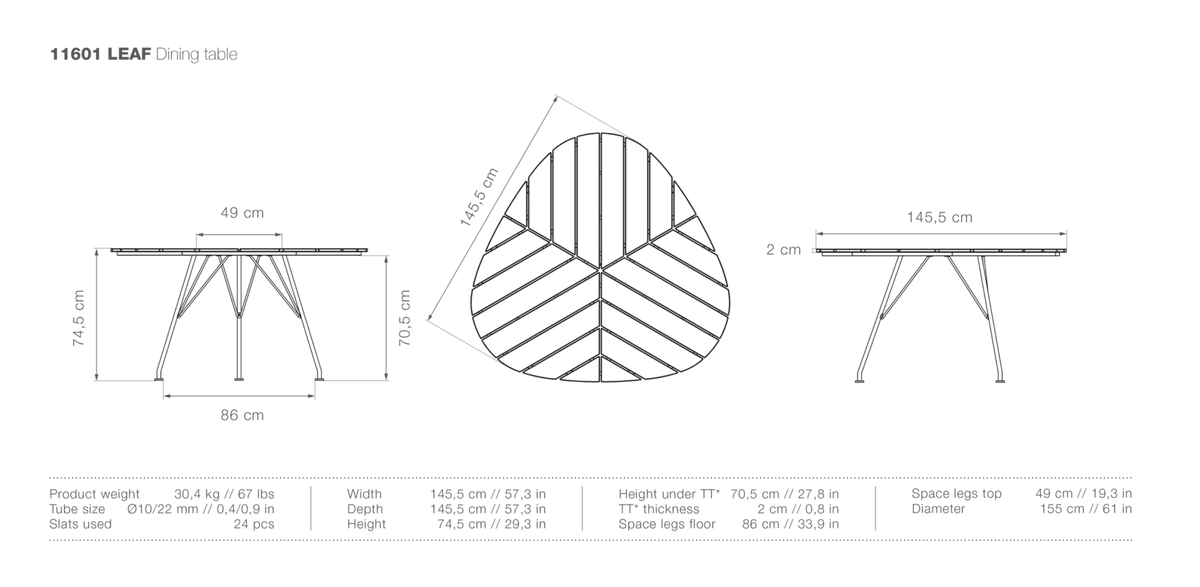 HOUE LEAF Dining Table