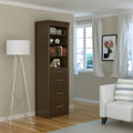 Leto Muro Coventry Storage Side Tower in Walnut CSTR
