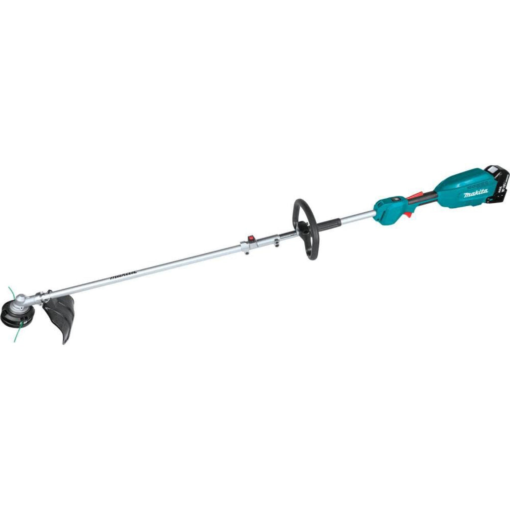 Makita 18V LXT Lithium-Ion Brushless Cordless Couple Shaft Power Head Kit w/ 13" String Trimmer & Blower Attachments (4.0Ah) - XUX02SM1X3