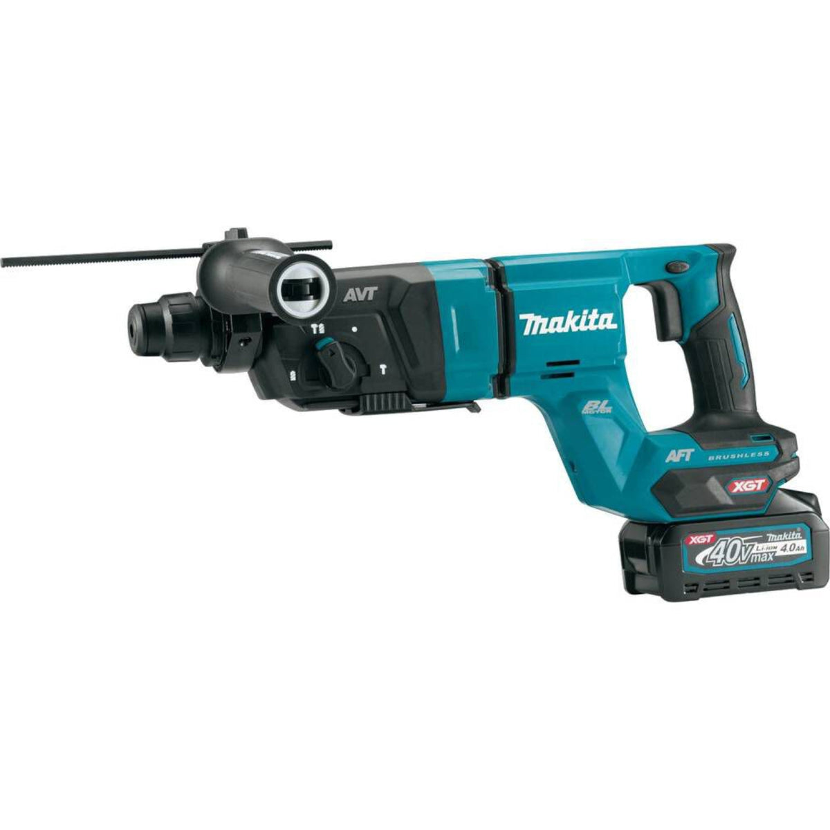 Makita 80V Max (40V Max X2) XGT Brushless 28 lb. AVT Demolition Hammer Kit, accepts SDS-MAX bits, AWS Capable & FREE Makita GRH07M1 - GMH02PM