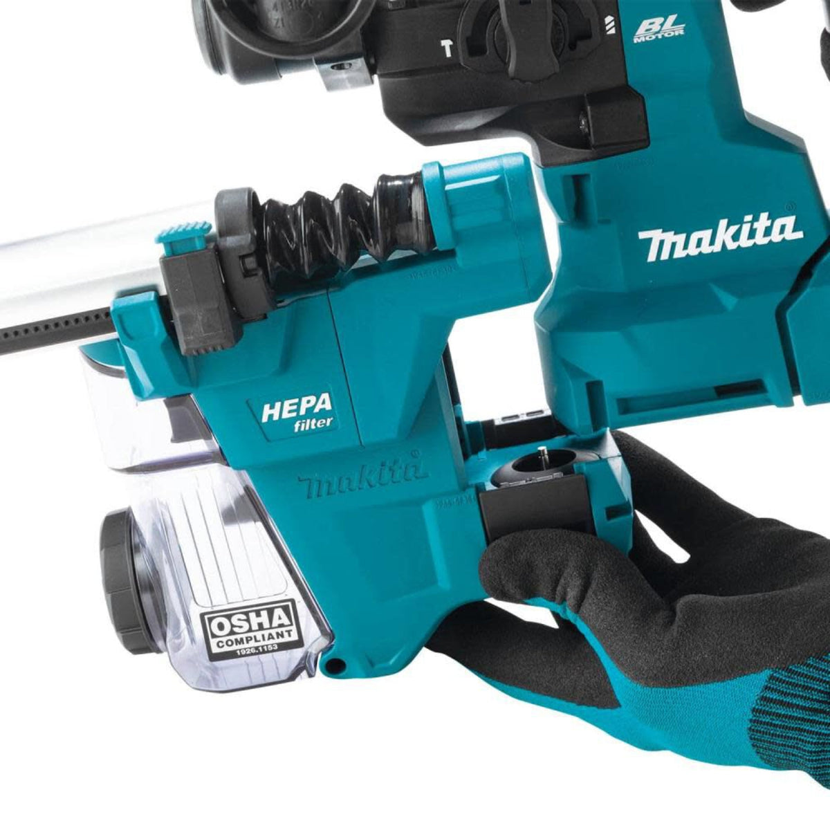Makita 40V MAX XGT Cordless 13/16 In. SDS-PLUS AVT Rotary Hammer Kit with Dust Extractor - GRH10D1W