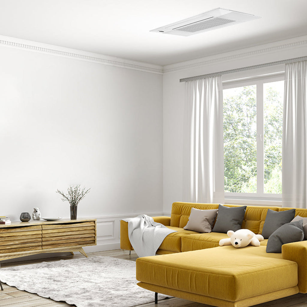 MRCOOL DIY 5th Gen 9,000 BTU Multi-Zone Mini Split Ceiling Cassette Air Handler 230V,  - DIYCASSETTE09HP-230C25-O