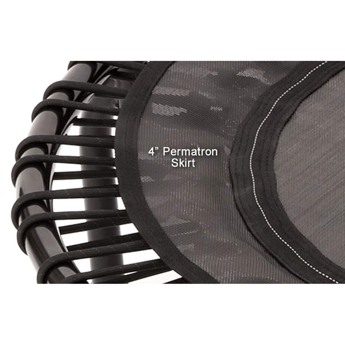 Disc-O-Bed JumpSport 220 Fitness Rebounder Mini Trampoline & Handle Bar Accessory, Black - 250093