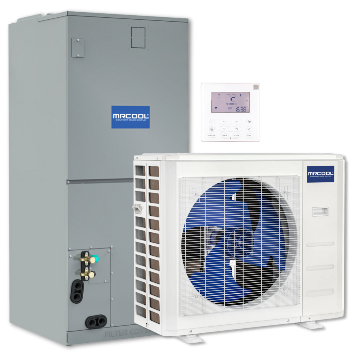 MRCOOL VersaPro 2nd Gen 24K BTU 2 Ton 18.1 SEER2 Central Ducted Heat Pump Split System,  - MVP-24-HP-230A00-O