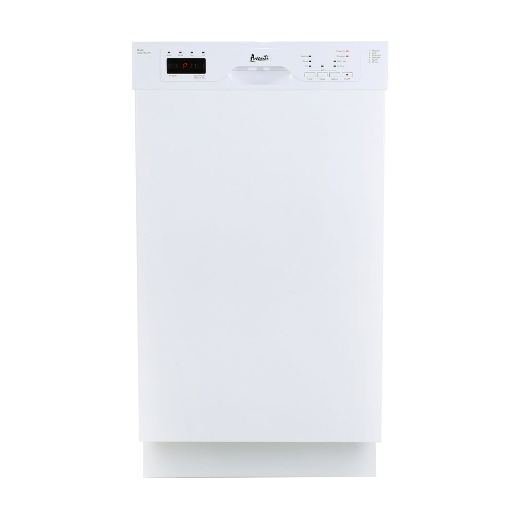 Avanti 18" Built In Dishwasher - DWF18V0W