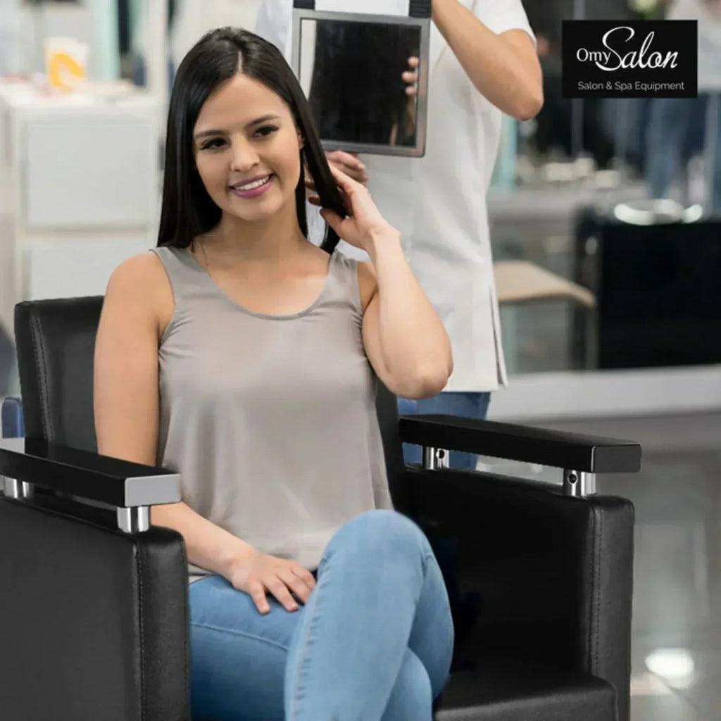 OmySalon 1 Operator Modern Mobile Salon Package Black -  SP4-1B