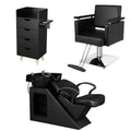 OmySalon 1 Operator Modern Salon Package Black -  SP2-1B