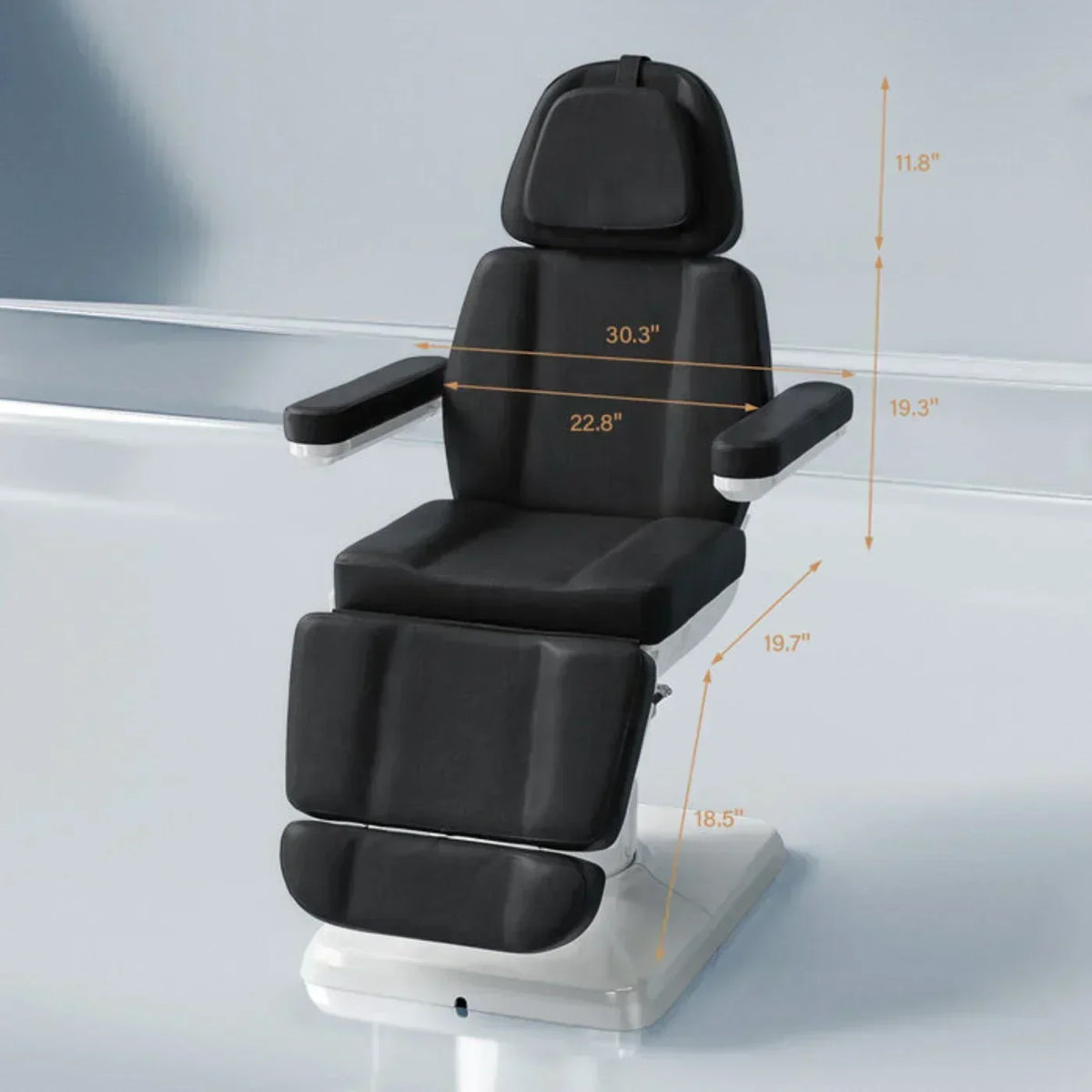 OmySalon 73in Multi-function 120° Rotation Electric Remote One-touch Operate 3 Motors Facial Massage Bed -  A1701G59000640