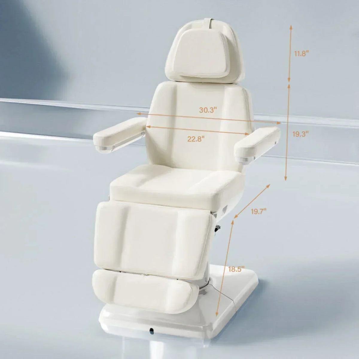 OmySalon 73in Multi-function 120° Rotation Electric Remote One-touch Operate 3 Motors Facial Massage Bed -  A1701G59000640