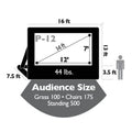 Open Air Cinema Event Pro Outdoor Movie Screen Kit - P-12