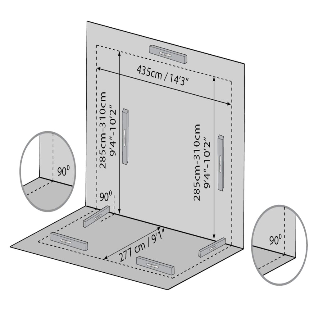 Palram - Canopia | SanRemo 10x14 ft Patio Enclosure - Gray/Clear - HG9064