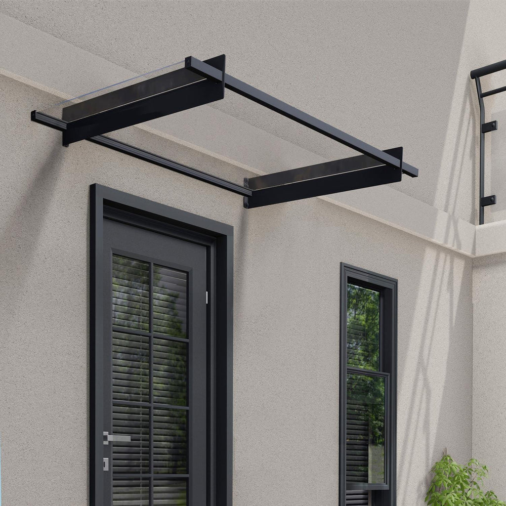 Palram - Canopia | Nancy Door Awning - Gray/Clear - HG9586