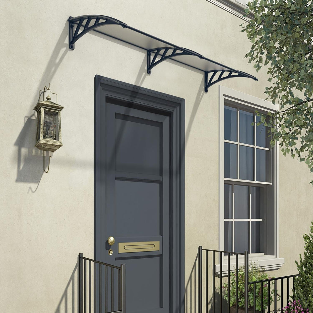 Palram - Canopia | Neo 2360 8x3 ft Awning - Gray/Clear - HG9567