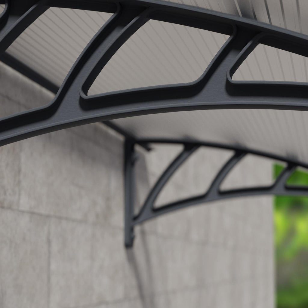 Palram - Canopia | Neo 2360 8x3 ft Awning - Gray/Clear - HG9567
