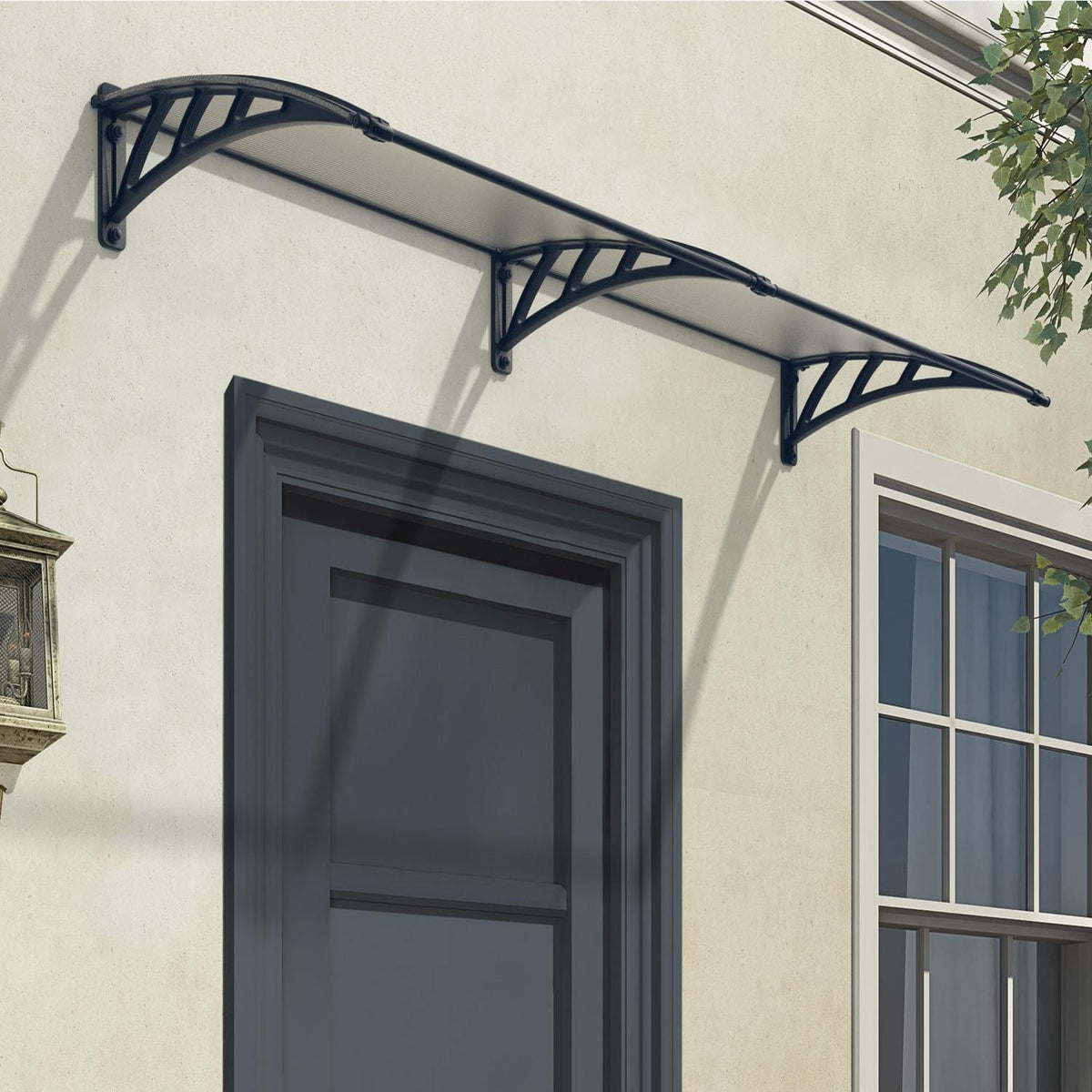 Palram - Canopia | Neo 2360 8x3 ft Awning - Gray/Clear - HG9567