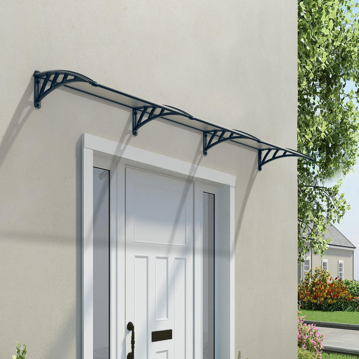 Palram - Canopia | Neo 3540 12x3 ft Awning - Gray/Clear - HG9568