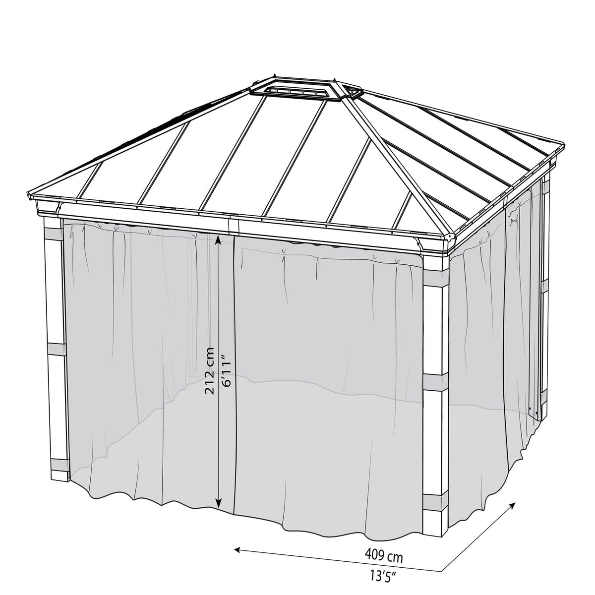 Palram - Canopia | Dallas 4300 12x14 ft Netting Set - HG2008