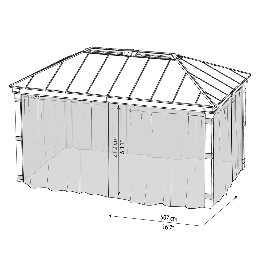 Palram - Canopia | Dallas 6100 12x20 Ft Netting Set - HG2010