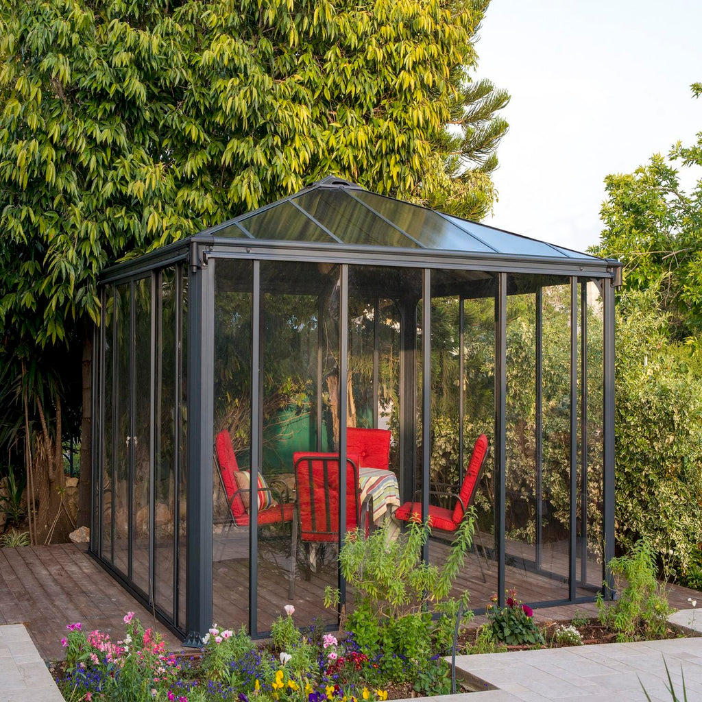 Palram - Canopia | Ledro Enclosed Gazebo - Gray - HG9190