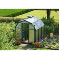 Palram - Canopia | EcoGrow Greenhouse Kit - 6 Ft Wide - Green With 6mm Twin-wall Polycarbonate Glazing - HG7006