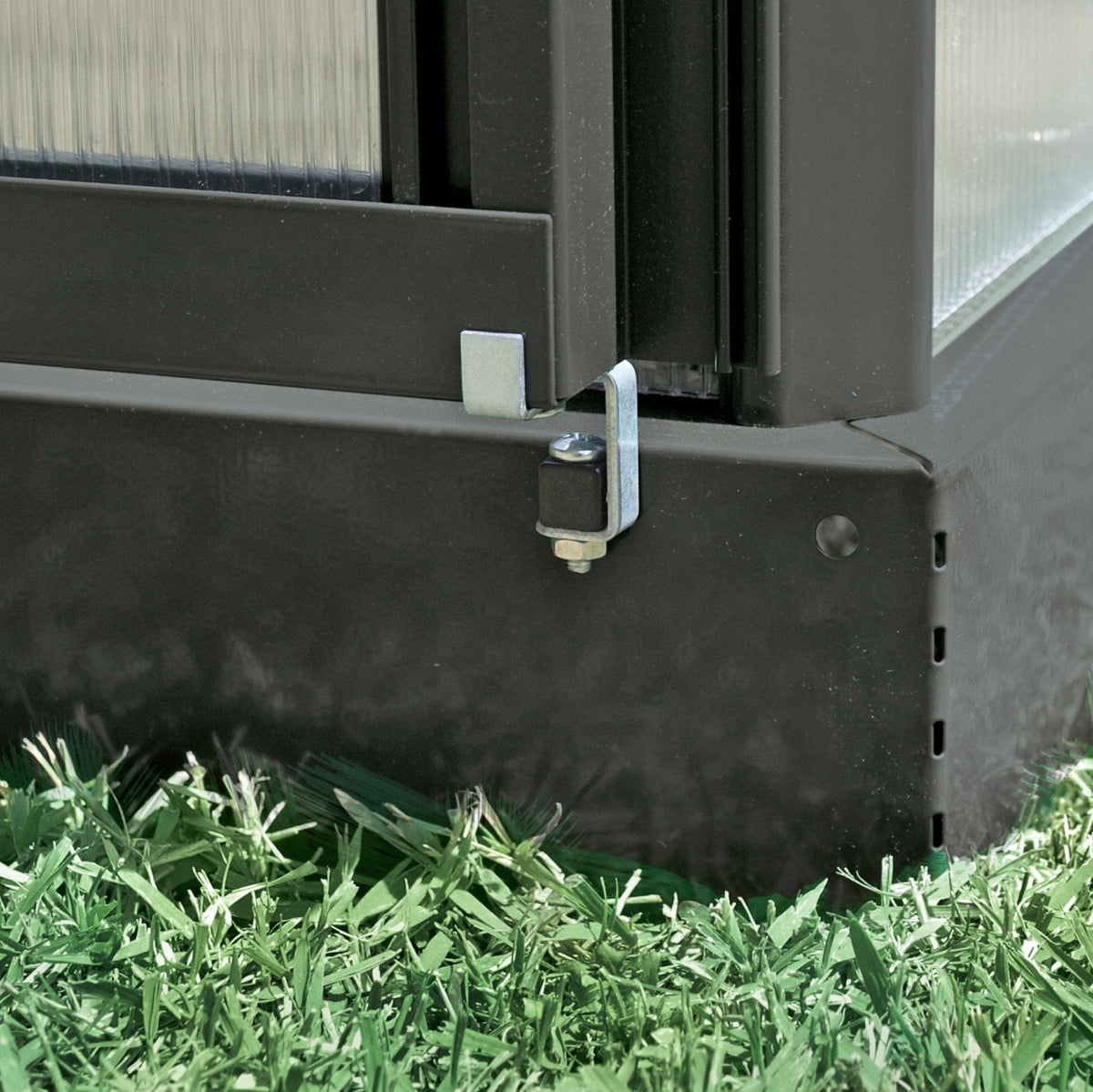 Palram - Canopia | 12x10 Ft Chalet Greenhouse Kit - Gray With 0.8mm Polycarbonate Glazing - HG5400