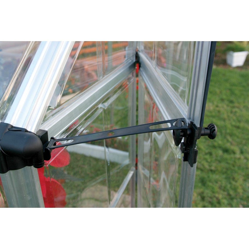 Palram - Canopia | Snap & Grow Greenhouse Kit - 6ft Wide - Silver With 0.8mm Polycarbonate Glazing - HG6008