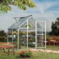 Palram - Canopia | Hybrid Greenhouse Kit - Silver With 0.8mm Polycarbonate Glazing - HG5504
